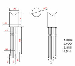 5 mm difused rond top WS2812